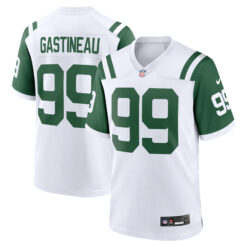 Mark Gastineau New York Jets White Classic Alternate Game Jersey - All Stitched