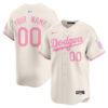 Custom Los Angeles Dodgers Bubblegum Cream Limited Jersey - All Stitched