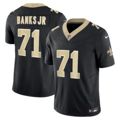 Kelvin Banks Jr New Orleans Saints Black Home Vapor F.U.S.E Limited Jersey - All Stitched