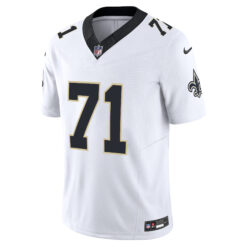 Alternative view of Kelvin Banks Jr New Orleans Saints White Road Vapor F.U.S.E Limited Jersey - All Stitched