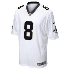 Alternative view of Archie Manning New Orleans Saints White Road Game Jersey - All Stitched