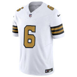 Alternative view of Tyler Shough New Orleans Saints White Alternate Vapor F.U.S.E Limited Jersey - All Stitched