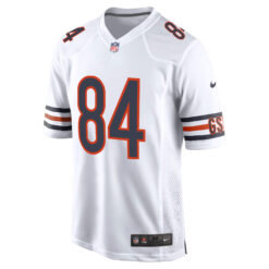 Alternative view of Colston Loveland Chicago Bears White Road Game Jersey - All Stitched
