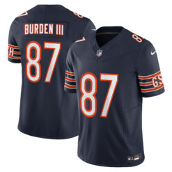 Luther Burden III Chicago Bears Navy Home Vapor F.U.S.E Limited Jersey - All Stitched