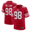 Mykel Williams San Francisco 49ers Scarlet Home Game Jersey - All Stitched