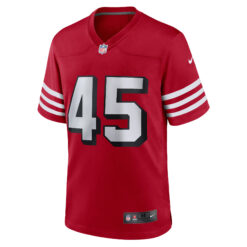 Alternative view of Nick Martin San Francisco 49ers Scarlet Alternate Game Jersey - All Stitched