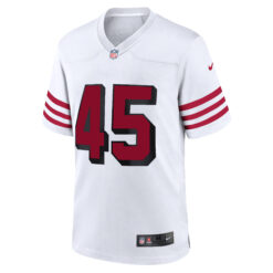 Alternative view of Nick Martin San Francisco 49ers White Alternate Game Jersey - All Stitched