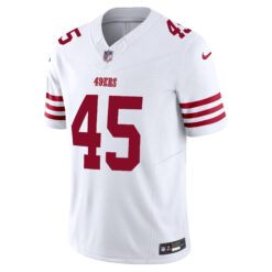 Alternative view of Nick Martin San Francisco 49ers White Road Vapor F.U.S.E Limited Jersey - All Stitched