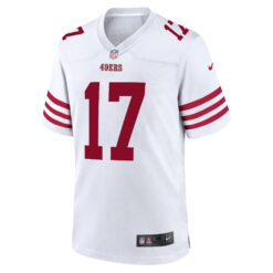 Alternative view of Jordan Watkins San Francisco 49ers White Road Game Jersey - All Stitched