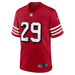 Alternative view of Jordan James San Francisco 49ers Scarlet Alternate Game Jersey - All Stitched