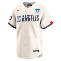 Alternative view of Shohei Ohtani Los Angeles Dodgers Cream 2025 City Connect Limited Jersey - All Stitched