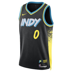 Tyrese Haliburton Indiana Pacers Black City Edition Jersey - All Stitched