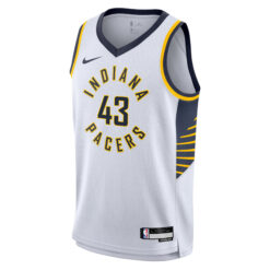 Alternative view of Pascal Siakam Indiana Pacers White Association Edition Jersey - All Stitched