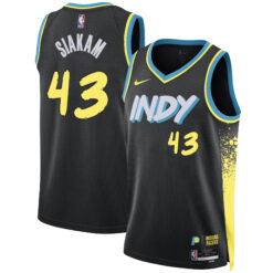 Pascal Siakam Indiana Pacers Black City Edition Jersey - All Stitched