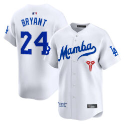 Kobe Bryant Los Angeles Dodgers White Kobe Honor Collection Limited Jersey - All Stitched