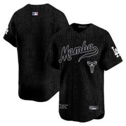 Los Angeles Dodgers Black Mamba Kobe Honor Collection Limited Jersey - All Stitched