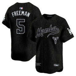 Freddie Freeman Los Angeles Dodgers Black Mamba Kobe Honor Collection Limited Jersey - All Stitched