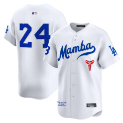 Kobe Bryant Los Angeles Dodgers White Kobe Honor Collection Limited Jersey - All Stitched