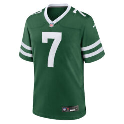 Alternative view of Justin Fields New York Jets Green Home Game Jersey - All Stitched