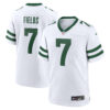 Justin Fields New York Jets White Road Game Jersey - All Stitched