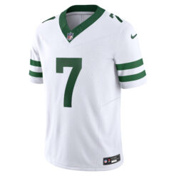 Alternative view of Justin Fields New York Jets White Road Vapor F.U.S.E Limited Jersey - All Stitched
