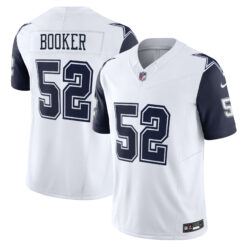 Tyler Booker Dallas Cowboys White Alternate Vapor F.U.S.E Limited Jersey - All Stitched