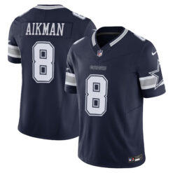 Troy Aikman Dallas Cowboys Navy Home Vapor F.U.S.E Limited Jersey - All Stitched