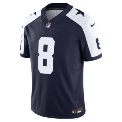 Alternative view of Troy Aikman Dallas Cowboys Navy Alternate Vapor F.U.S.E Limited Jersey - All Stitched