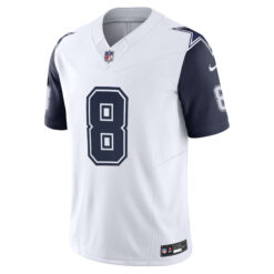 Alternative view of Troy Aikman Dallas Cowboys White Alternate Vapor F.U.S.E Limited Jersey - All Stitched