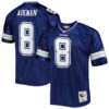 Troy Aikman Dallas Cowboys Navy Legacy Jersey - All Stitched