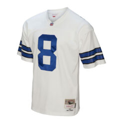 Alternative view of Troy Aikman Dallas Cowboys White Legacy Jersey - All Stitched