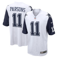 Micah Parsons Dallas Cowboys White Alternate Game Jersey - All Stitched