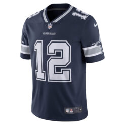 Alternative view of Roger Staubach Dallas Cowboys Navy Vapor Limited Jersey - All Stitched