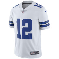 Alternative view of Roger Staubach Dallas Cowboys White Vapor Limited Jersey - All Stitched