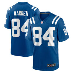 Tyler Warren Indianapolis Colts Royal Blue Home Game Jersey - All Stitched