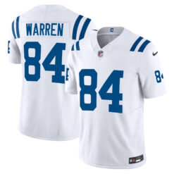 Tyler Warren Indianapolis Colts White Away Vapor F.U.S.E Limited Jersey - All Stitched