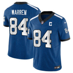 Tyler Warren Indianapolis Colts Royal Blue Indiana Nights Alternate Vapor F.U.S.E Limited Jersey - All Stitched