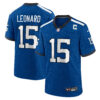 Riley Leonard Indianapolis Colts Royal Blue Indiana Nights Alternate Game Jersey - All Stitched