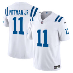 Michael Pittman Jr Indianapolis Colts White Away Vapor F.U.S.E Limited Jersey - All Stitched