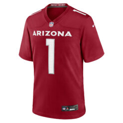 Alternative view of Kyler Murray Arizona Cardinals Cardinal Home Game Jersey - All Stitched