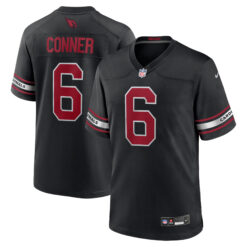 James Conner Arizona Cardinals Black Alternate Game Jersey - All Stitched