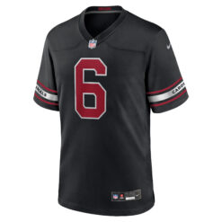 Alternative view of James Conner Arizona Cardinals Black Alternate Game Jersey - All Stitched