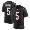 Tee Higgins Cincinnati Bengals Black Home Game Jersey - All Stitched