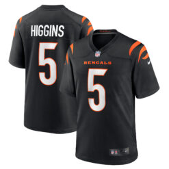 Tee Higgins Cincinnati Bengals Black Home Game Jersey - All Stitched