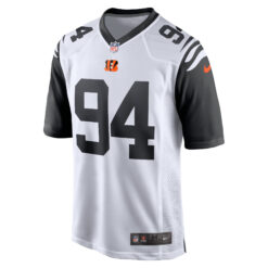 Alternative view of Sam Hubbard Cincinnati Bengals White Alternate Game Jersey - All Stitched