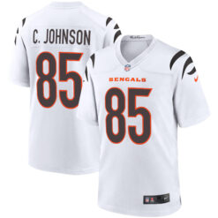 Chad Johnson Cincinnati Bengals White Road Game Jersey - All Stitched