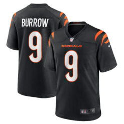 Joe Burrow Cincinnati Bengals Black Home Game Jersey - All Stitched