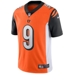 Alternative view of Joe Burrow Cincinnati Bengals Orange Alternate Vapor Limited Jersey - All Stitched