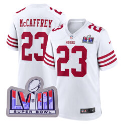 Christian McCaffrey San Francisco 49ers White Game Jersey - All Stitched