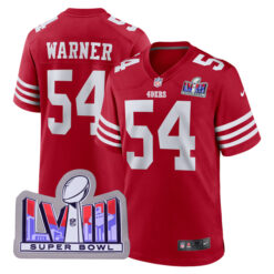 Fred Warner San Francisco 49ers Scarlet Game Jersey - All Stitched